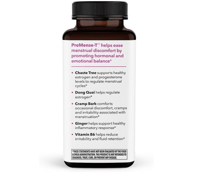 LifeSeasons PreMense-T Suplemento para el alivio del síndrome Premenstrual,60 cápsulas – Biogate Argentina