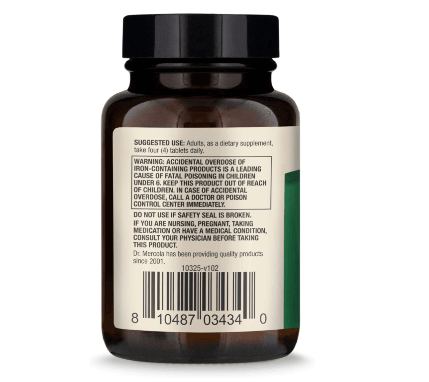 Espirulina Orgánica 2000 mg 120 tabletas Dr. Mercola - Imagen 3