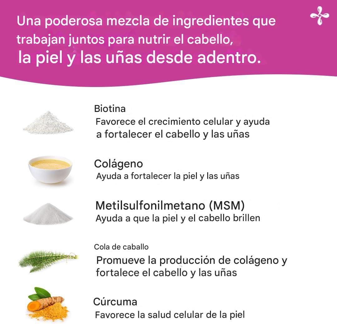 LifeSeasons Beau-T Suplemento para el cuidado del cabello, las uñas y la piel,90 cápsulas – Biogate Argentina