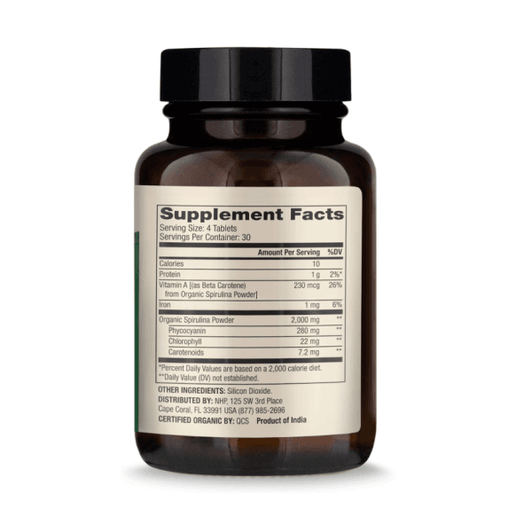 Espirulina Orgánica 2000 mg 120 tabletas Dr. Mercola - Imagen 2