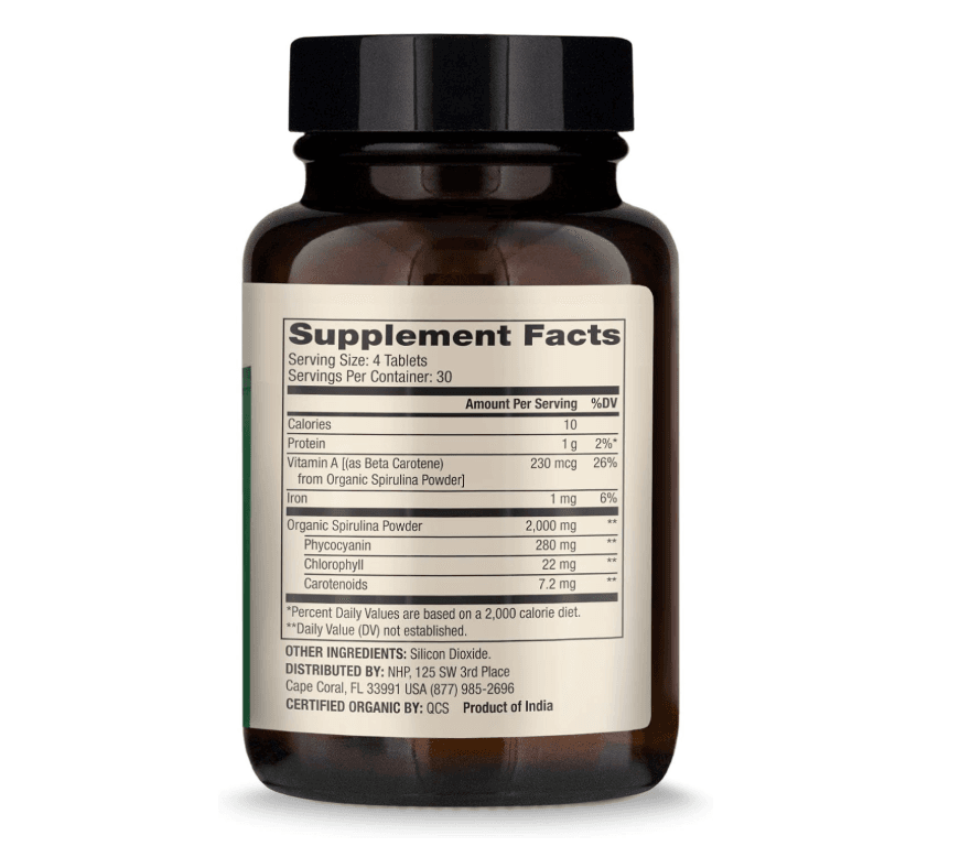 Espirulina Orgánica 2000 mg 120 tabletas Dr. Mercola - Imagen 2