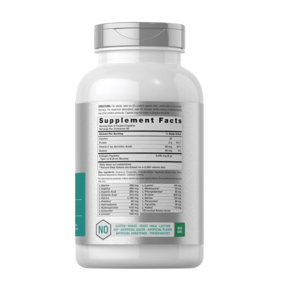 Péptidos de Colágeno de 6000 mg 300 cápsulas Horbaach - Imagen 2