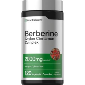 Berberina con Canela de Ceilán 2000 mg 120 cápsulas Horbaach