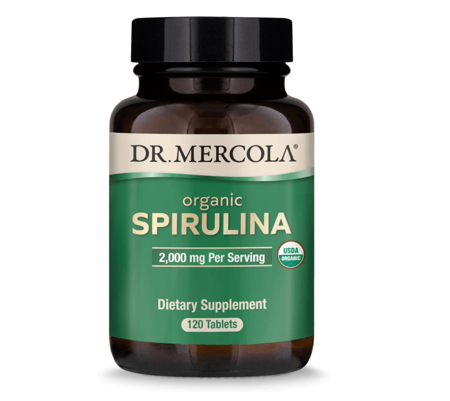 Espirulina Orgánica 2000 mg 120 tabletas Dr. Mercola