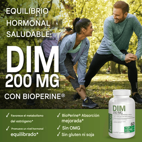 Bronson DIM 200 mg de diindolimetano con BioPerine 60 cápsulas - Imagen 4