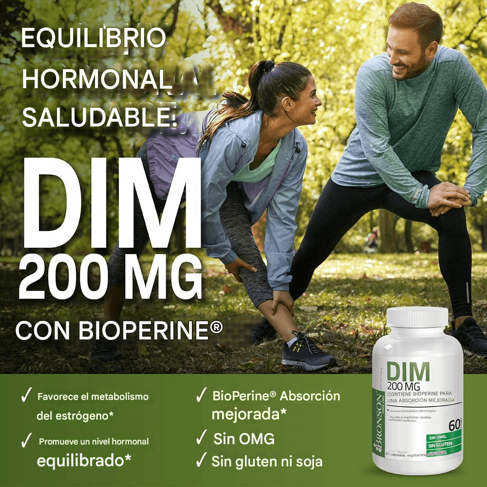 Bronson DIM 200 mg de diindolimetano con BioPerine 60 cápsulas - Imagen 4