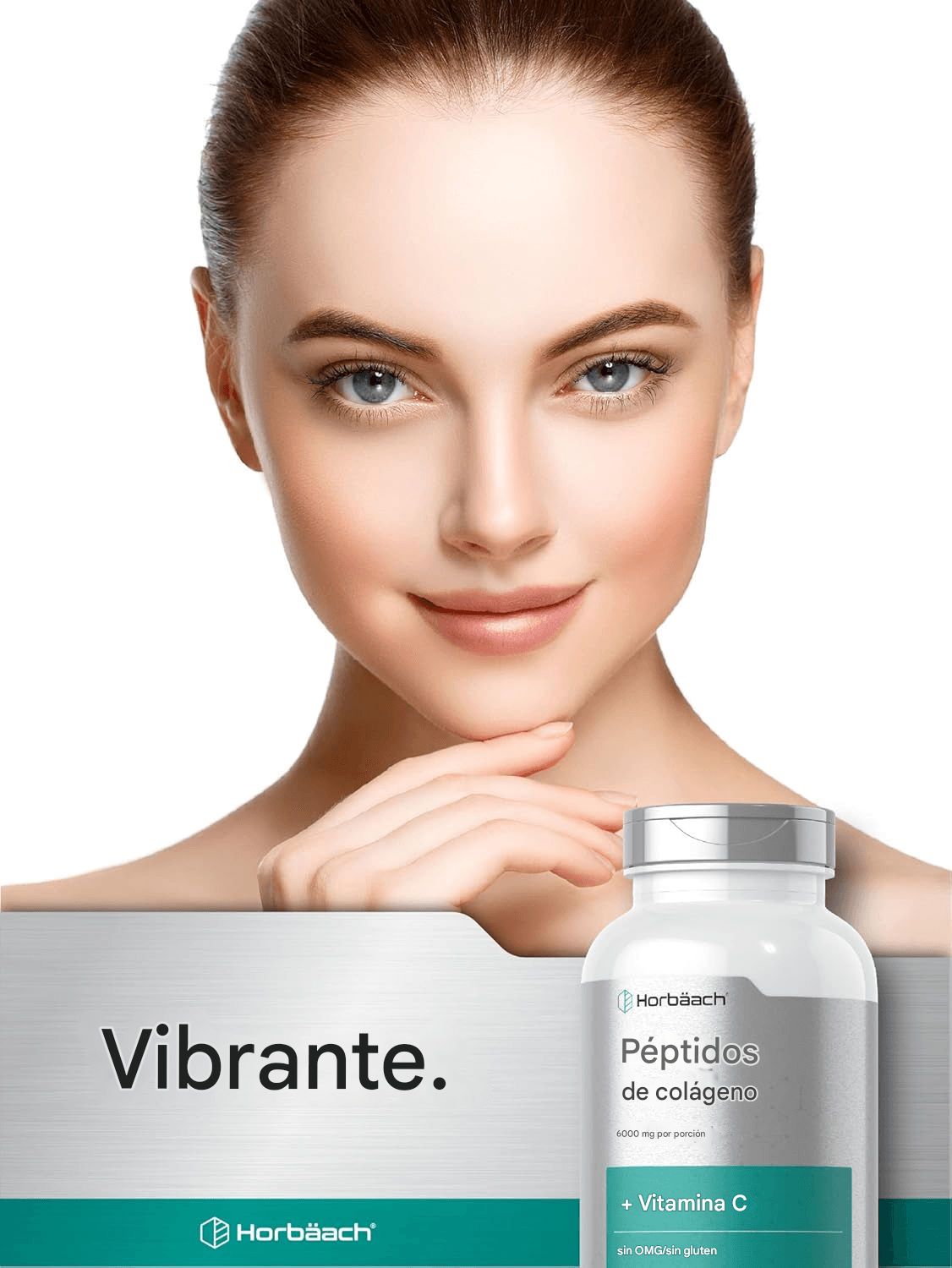 Péptidos de Colágeno de 6000 mg 300 cápsulas Horbaach - Imagen 5