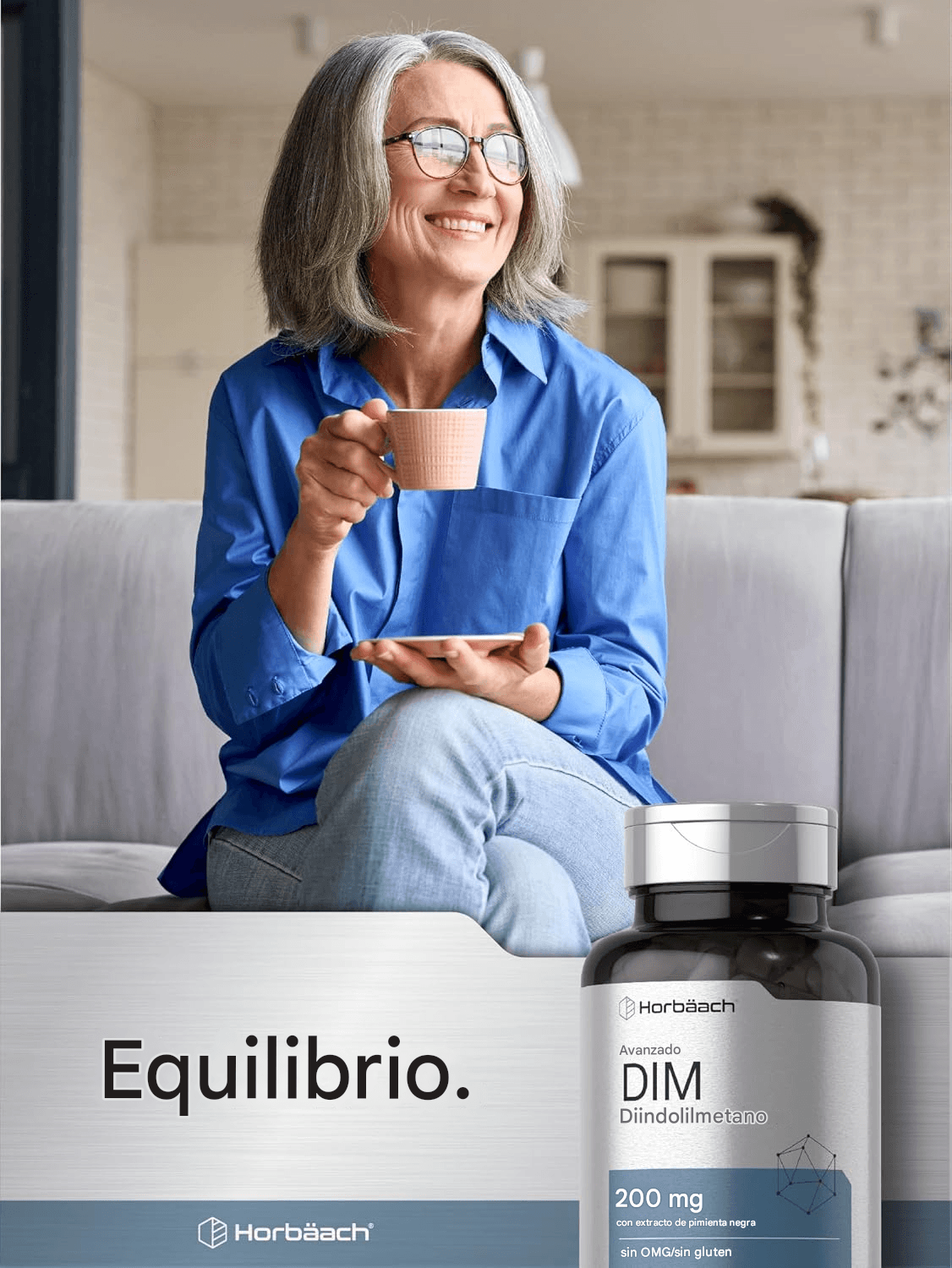 DIM Diindolilmetano avanzado 200 mg 200 cápsulas Horbaach - Imagen 5