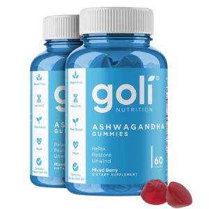 Goli Gomitas de Ashwagandha y Vitamina D Pack x2