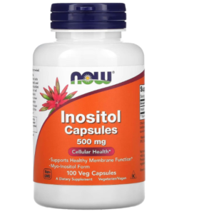 NOW Inositol Capsules 500 mg 100 capsulas