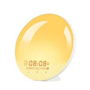 Despertador Reloj Con Luz Led De 7 Colores Con Alarma Multicolor