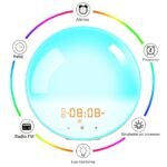 Despertador Reloj Con Luz Led De 7 Colores Con Alarma Multicolor – Biogate Argentina