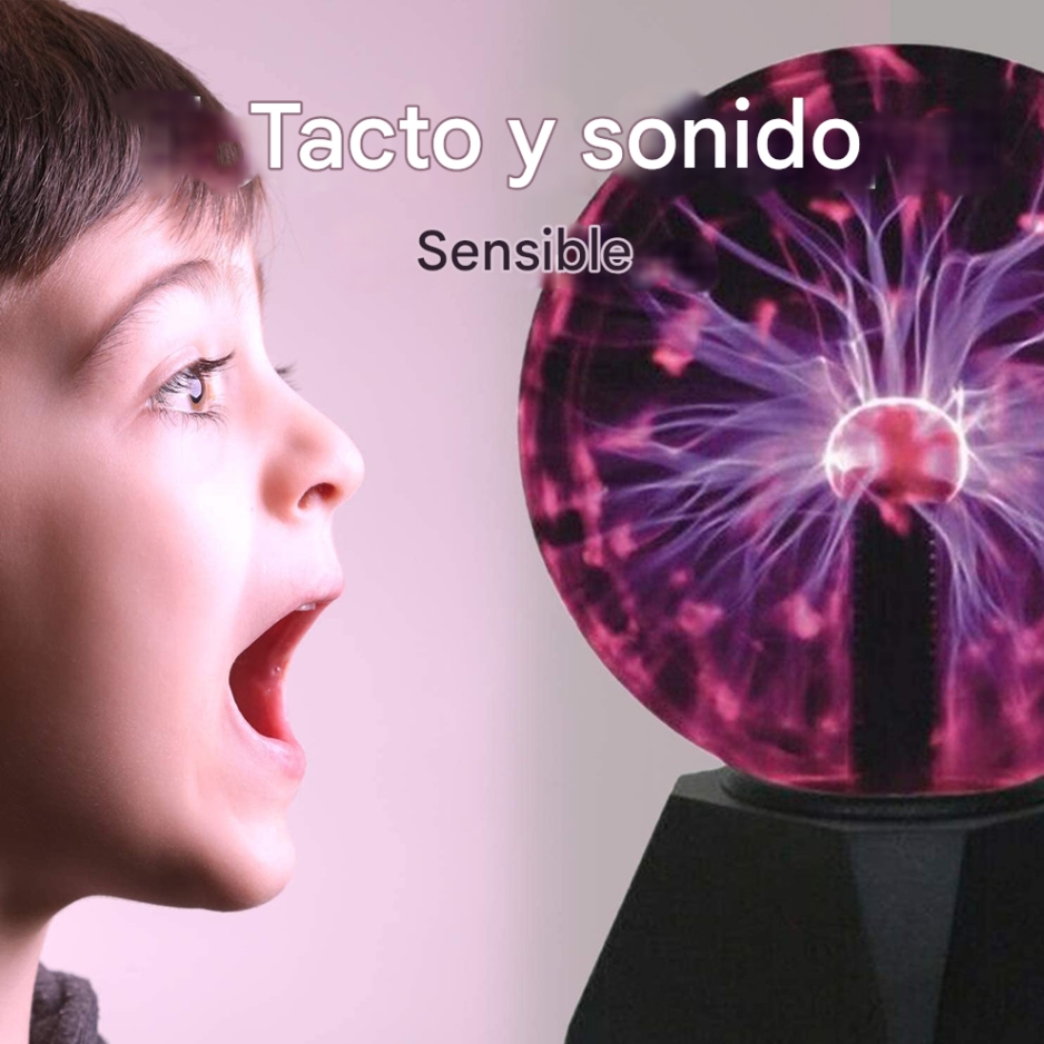 Lámpara de Globo de Plasma Interactivo con Sensor Táctil y Sonido – Biogate Argentina