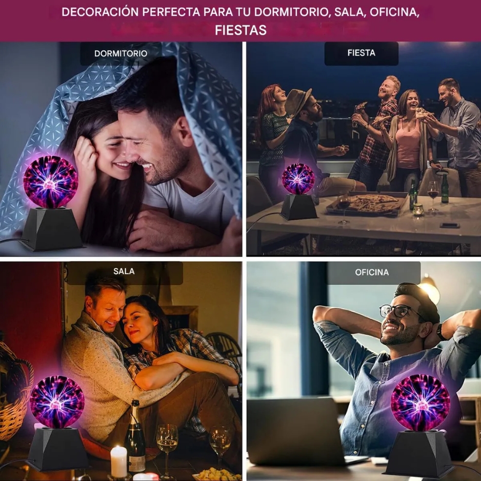 Lámpara de Bola de Plasma Interactiva de 5 pulgadas - Imagen 7