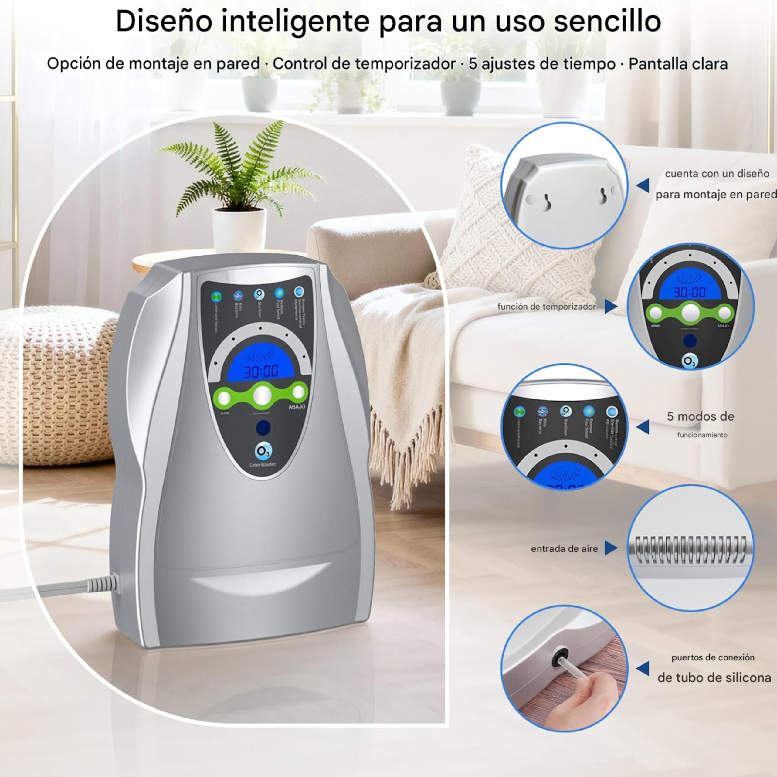 Generador Ozono Agua y Aire: Esteriliza Hogar y Alimentos - Imagen 8