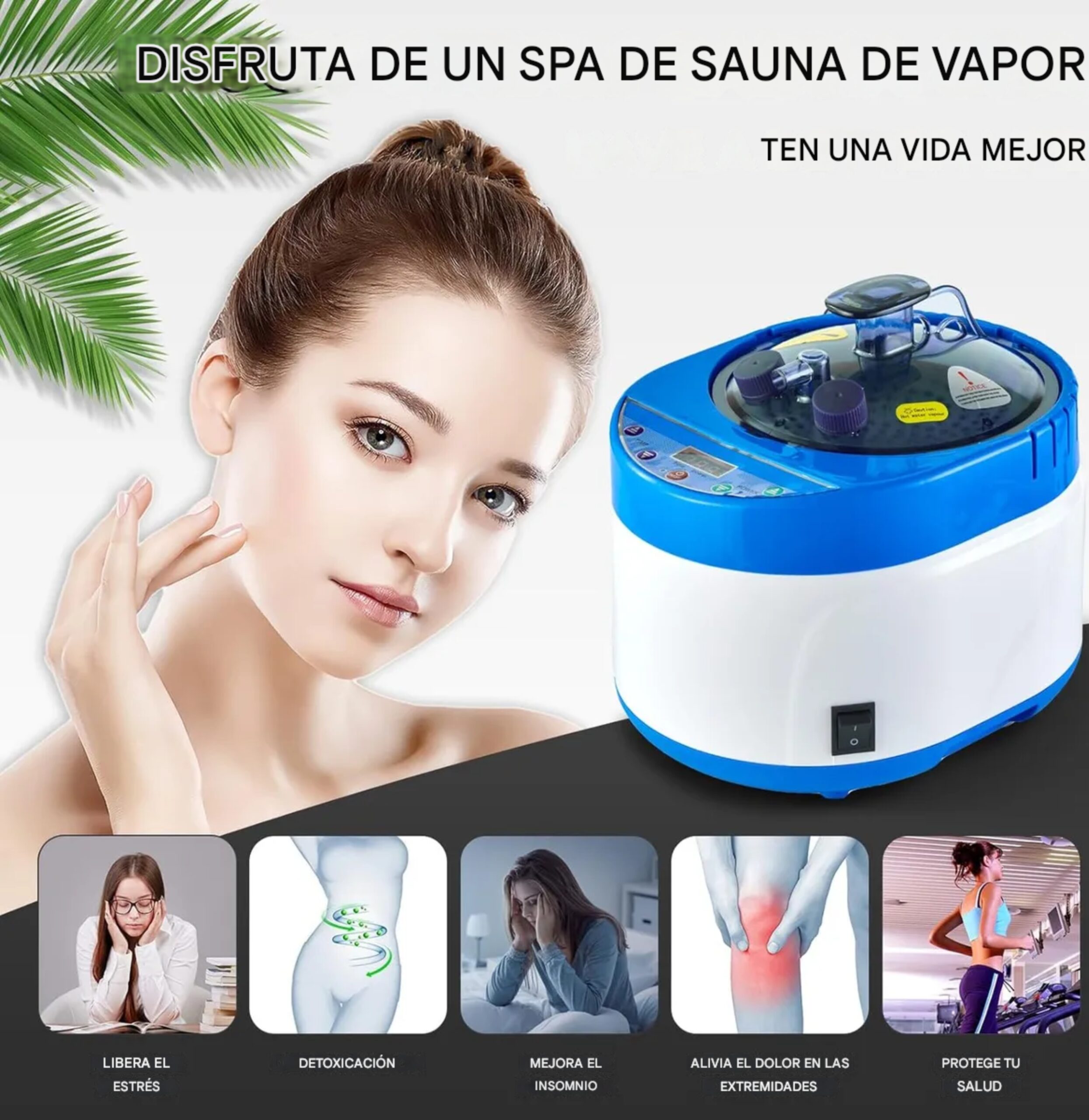 Sauna de Vapor Plegable Terapia de Calor Avanzada para Sala de Estar - Imagen 10