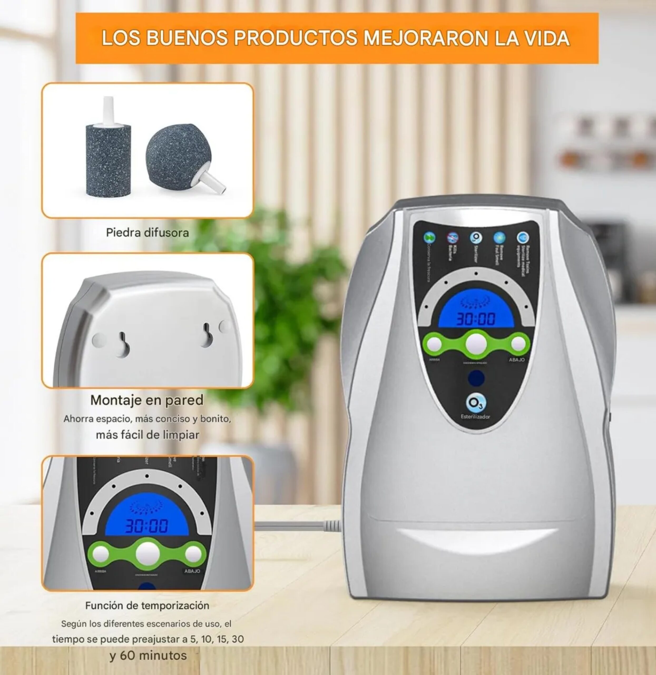 Generador Ozono Agua y Aire: Esteriliza Hogar y Alimentos - Imagen 7