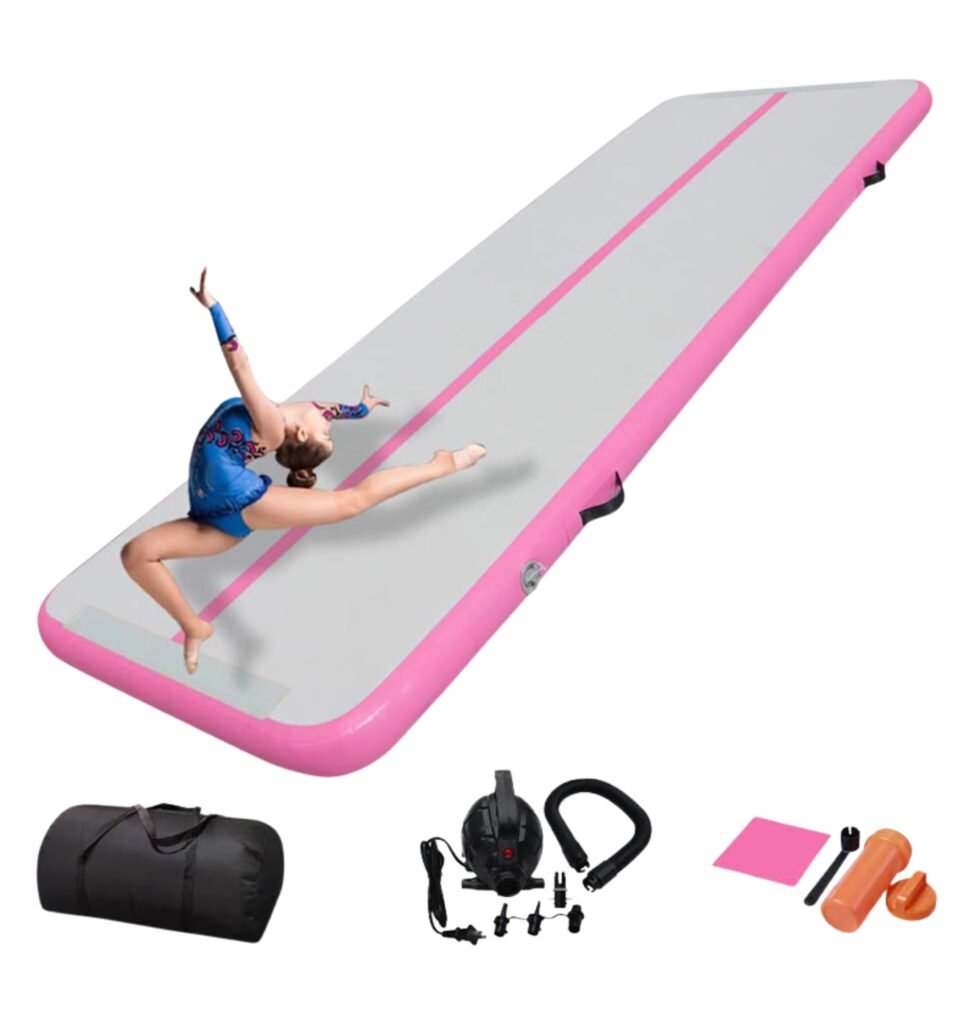 Colchoneta Inflable Gym Acrobatica Yoga Fitness Profesional Color Rosa – Biogate Argentina