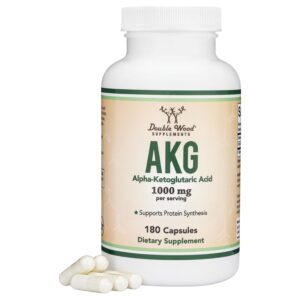 AKG (Ácido Alfa-Cetoglutárico) 1000mg 180 capsulas Double Wood