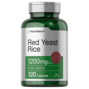 Horbäach Arroz de levadura roja 1200 mg 120 cápsulas
