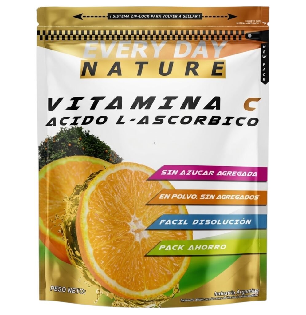 Vitamina C Pura 1 kg - Ácido L-Ascórbico EDN Nutrition – Biogate Argentina
