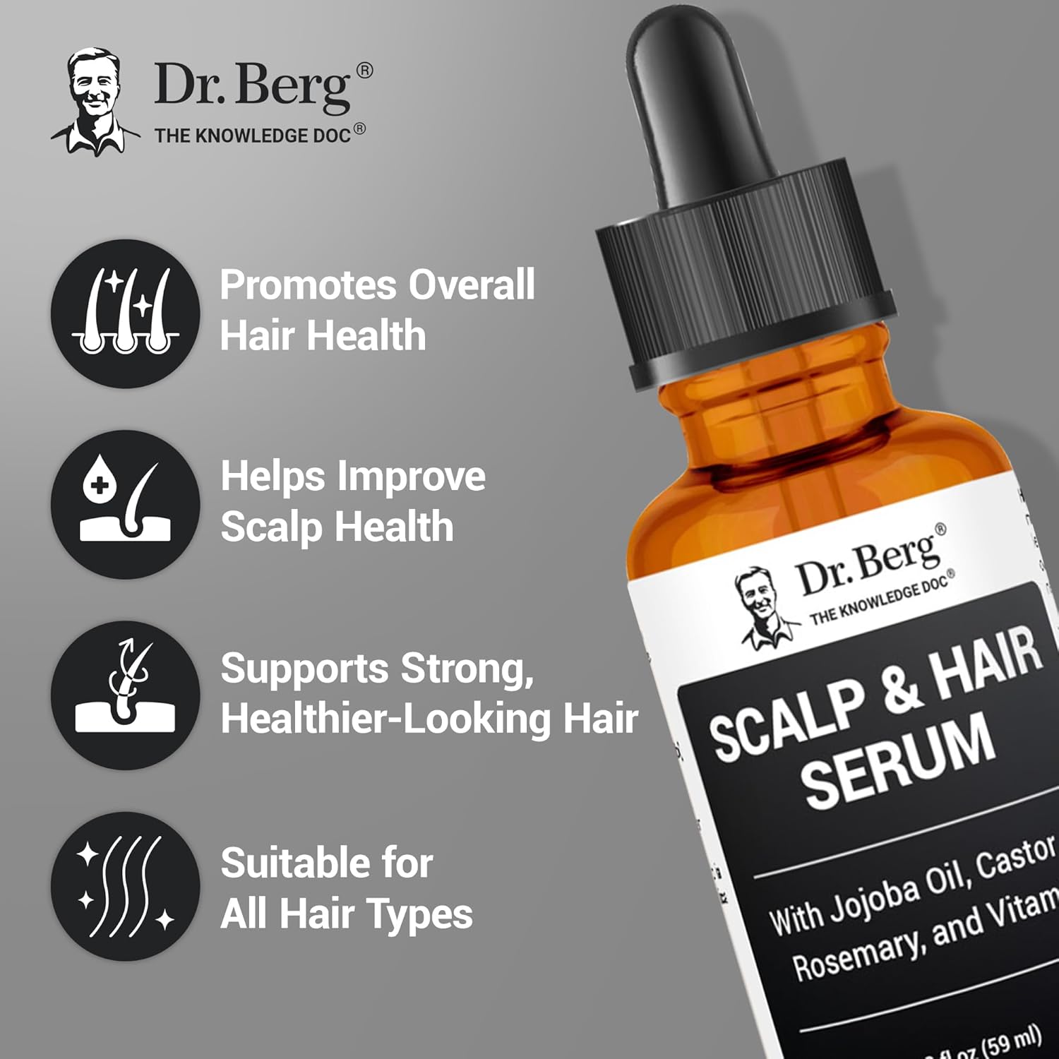 Suero Capilar Dr. Berg: Vitaminas D3, E y 13 Aceites - Image 3