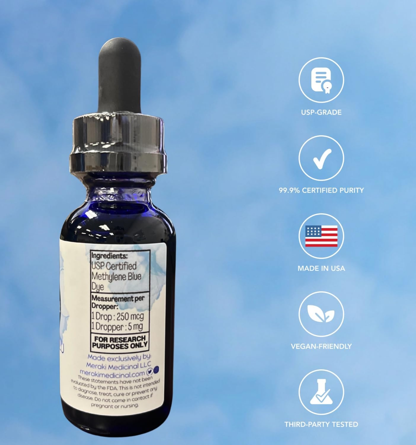 Meraki Methylene Blue Drops: Nootrópico para Salud Cerebral - Image 3