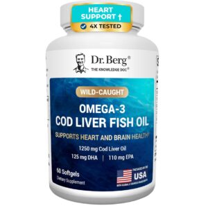 Dr. Berg Aceite Hígado Bacalao Omega-3 Máxima Potencia