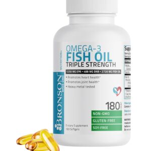Aceite De Pescado Omega 3 Triple Fuerza 180 Capsulas