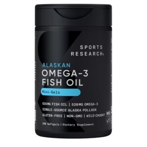 Omega 3 Aceite De Pescado 625mg Sports Research 240 Capsulas