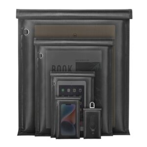 Pack 5 Bolsas Grandes Ignifugas Impermeables Antiseñal Rfid