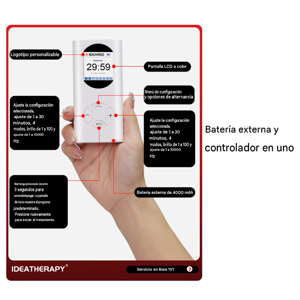 Máscara Led Silicona Facial Y Cuello Fototerapia Profesional - Imagen 5