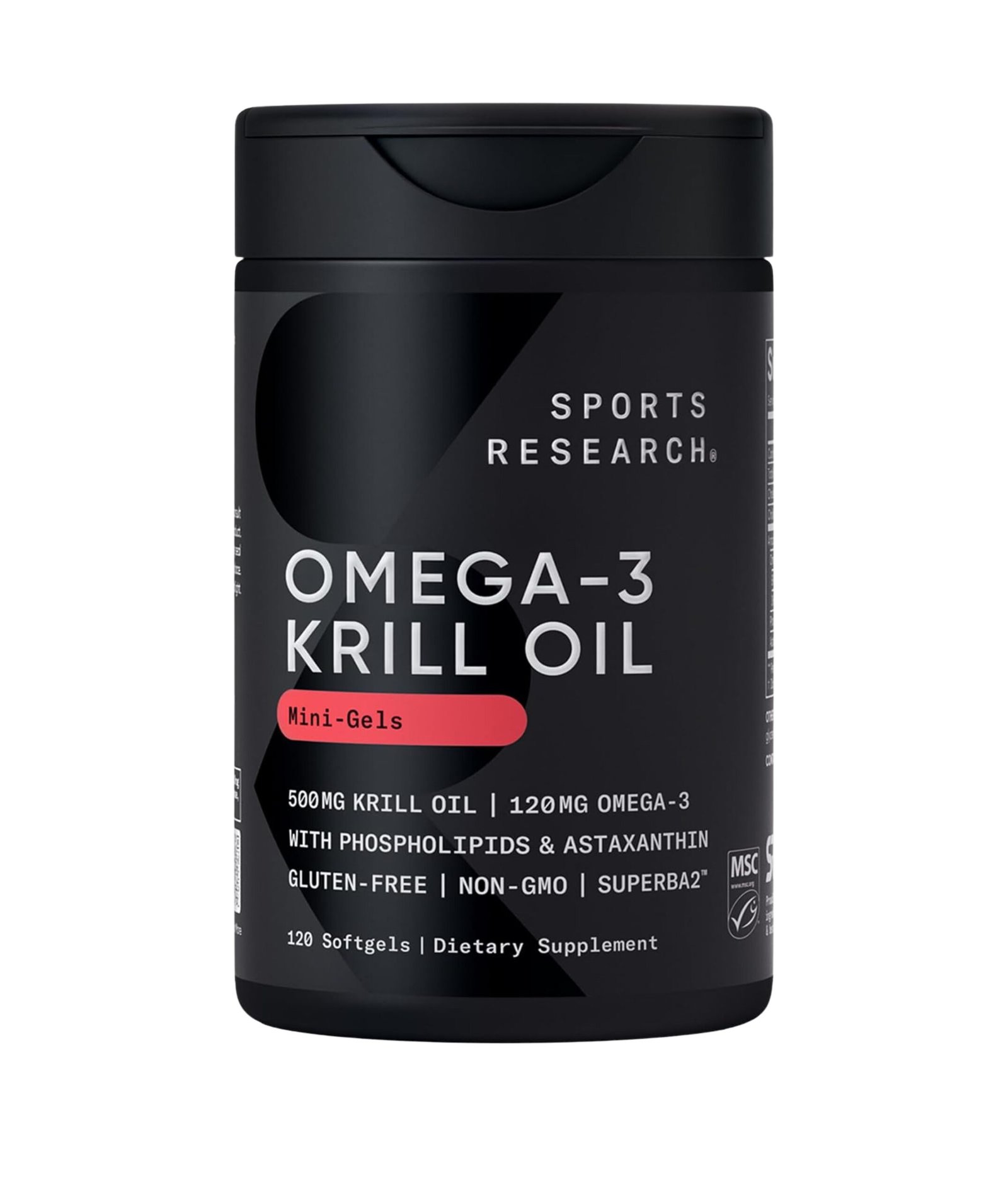 Aceite de Krill Omega-3 antártico de 500 mg 120 cápsulas